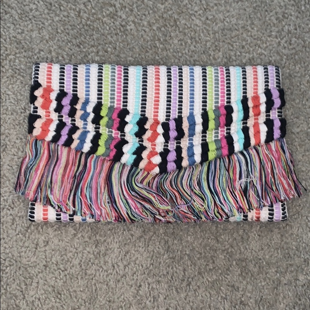 Embroidered Stella & Dot Clutch